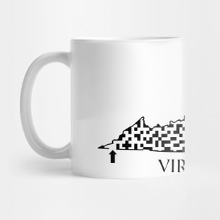 State of Virginia Maze Mug